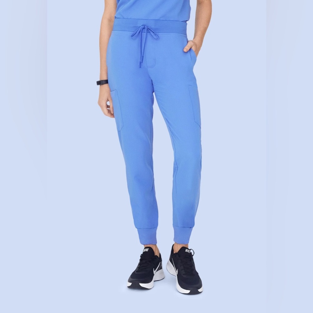Mandala Women’s Ceil Blue 9 Pocket Jogger Scrub Pants Size Small - NEW